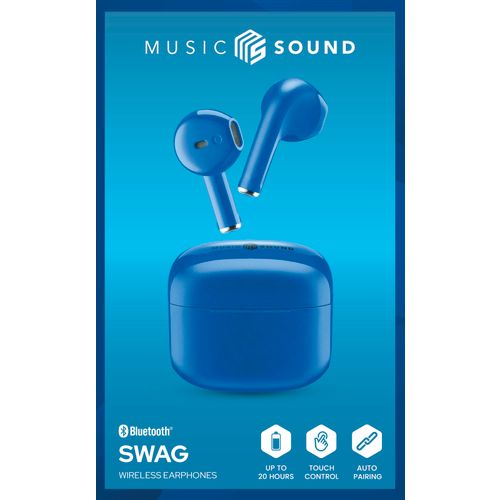 Cellularline Music Sound bluetooth slušalice TWS Swag blue slika 2