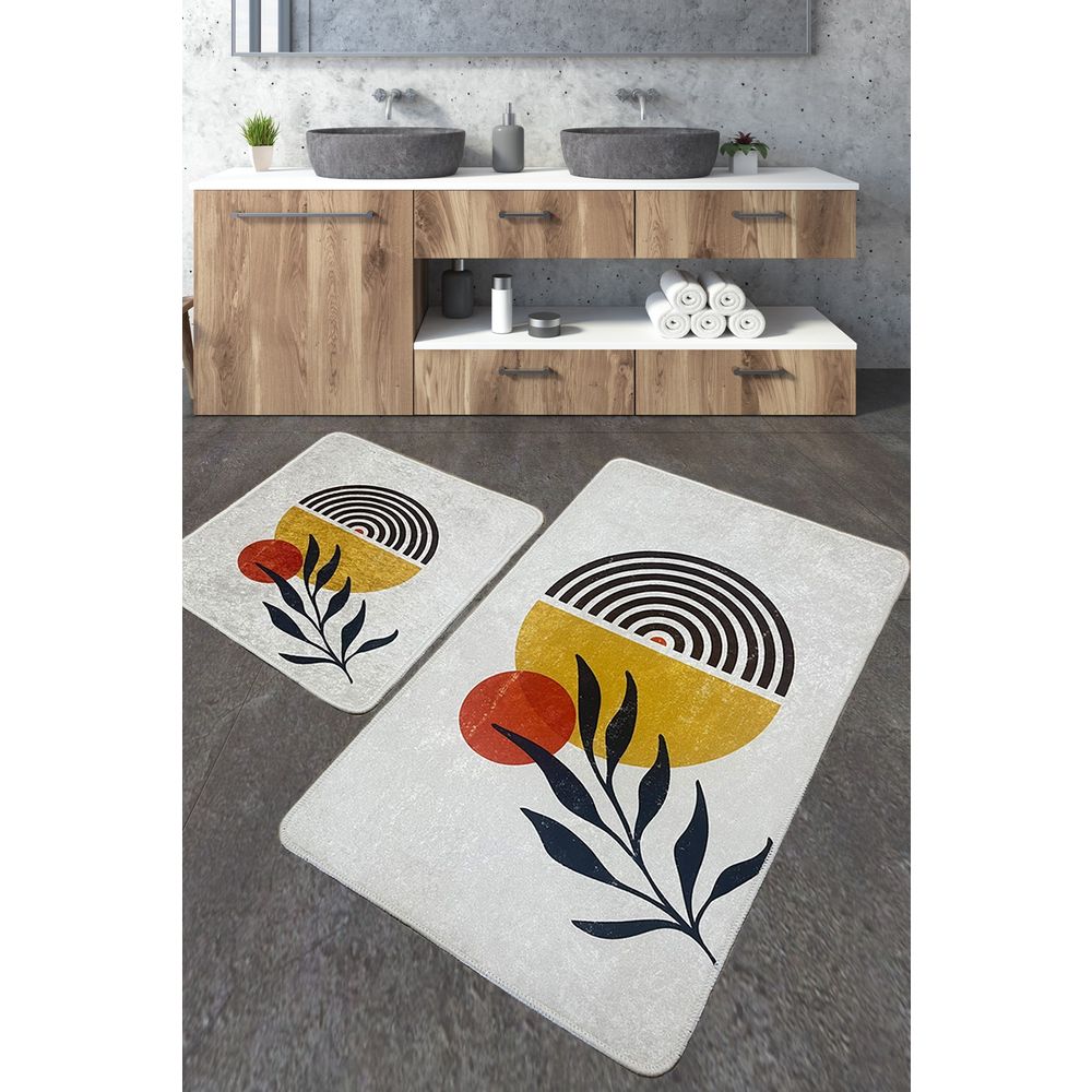 Set kupaonskih tepiha Le Soleil - 87 Multicolor (2 komada) slika 1