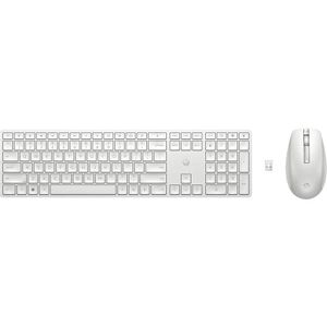 HP 650 Wireless Keyboard and Mouse Combo, White 4R016AA