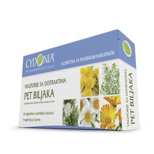 Cydonia Vagitorije s ekstraktom pet biljaka A5 prirodna intimna njega
