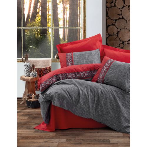 Ardil - Red Red
Grey Ranforce Double Quilt Cover Set slika 1