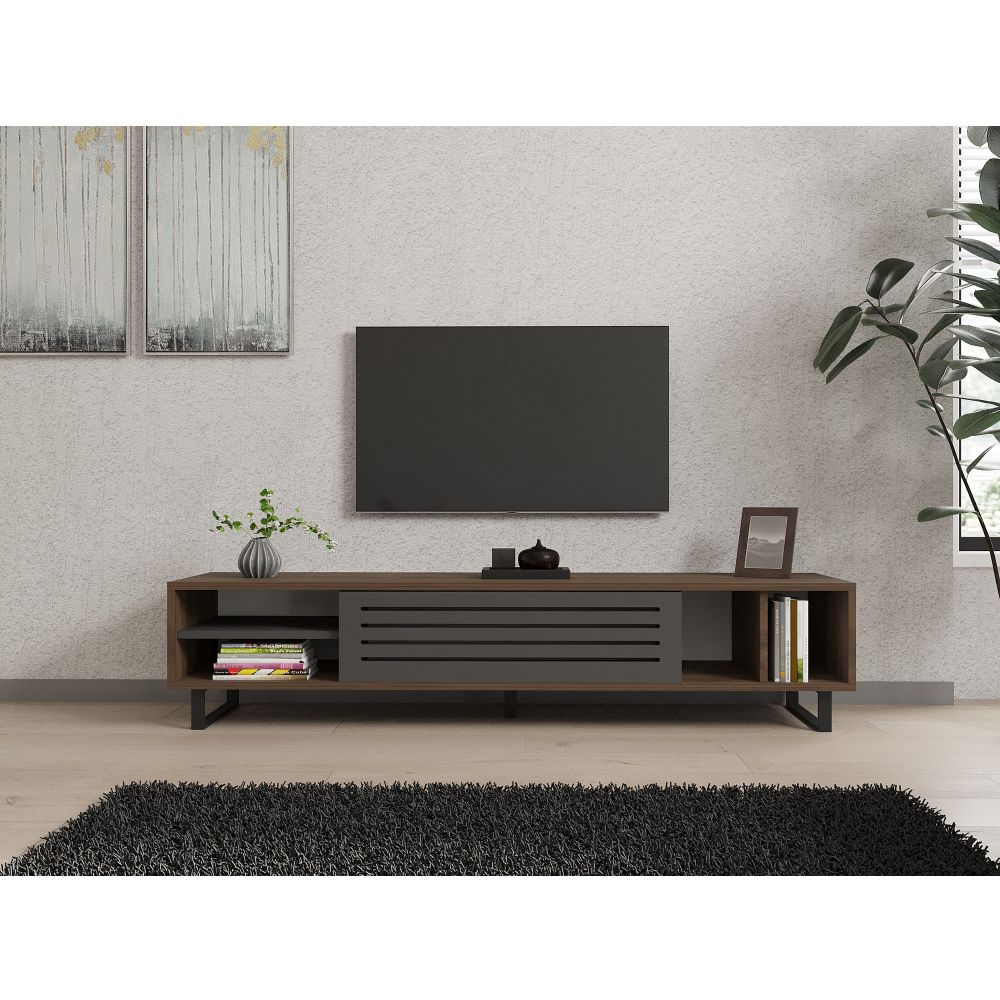 TV stalak Eray, boje orah i antracit slika 3