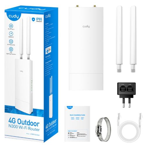 Cudy LT500 Outdoor 4G LTE Cat 4 AC1200 Wi-Fi Route, Nano SIM Slot, 10/100 Mbps WAN/LAN slika 1