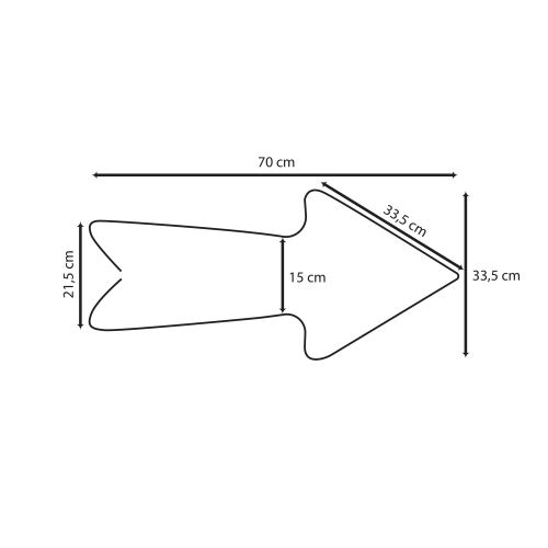 Opviq dekorativna zidna led svjetiljka, Arrow - Large - Red slika 8