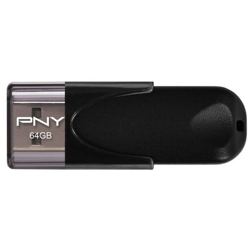 USB stick PNY Attaché 4, 64GB, USB2.0, crni slika 1