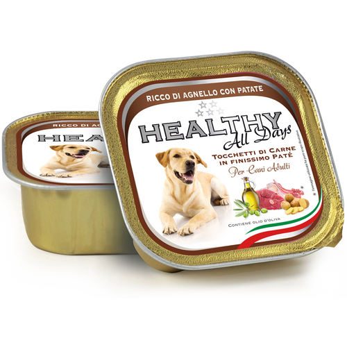 VBBD Healthy All Days pate vlažna hrana za odrasle pse - jagnjetina sa krompirom 150g  slika 1