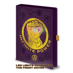 PYRAMID AVENGERS INFINITY WAR (GAUNTLET) LIGHT UP A5 NOTEBOOK