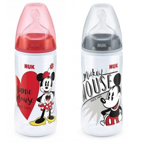 Nuk fc+ bočica Mickey/ Minnie 300 ml 6-18m sort slika 5