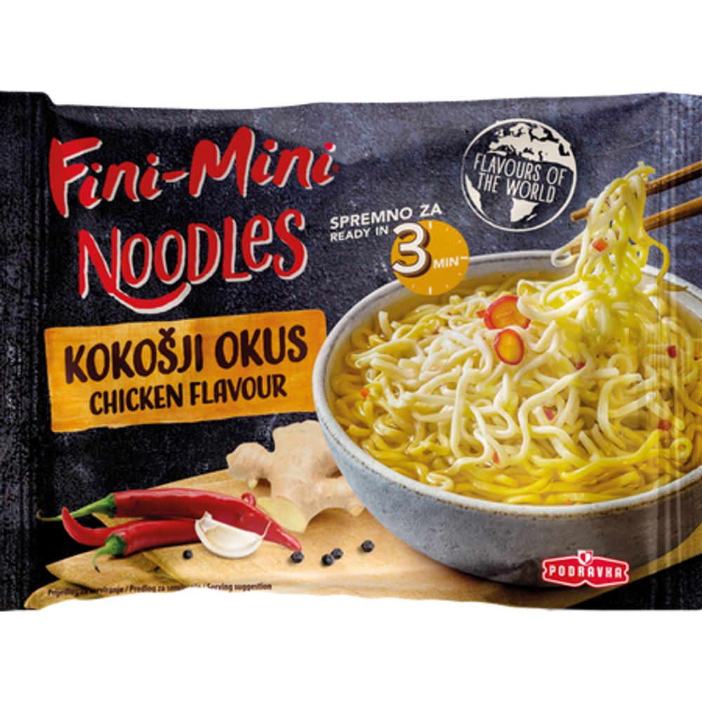Podravka Fini Mini Kokošje Noodle 375g slika 1