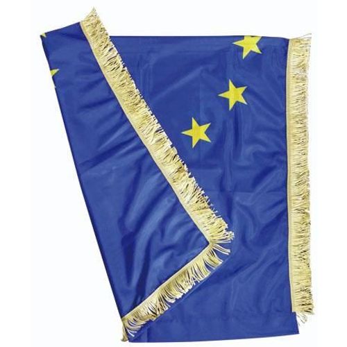 Zastava Europske unije 200x100 cm, svečana, svila slika 2
