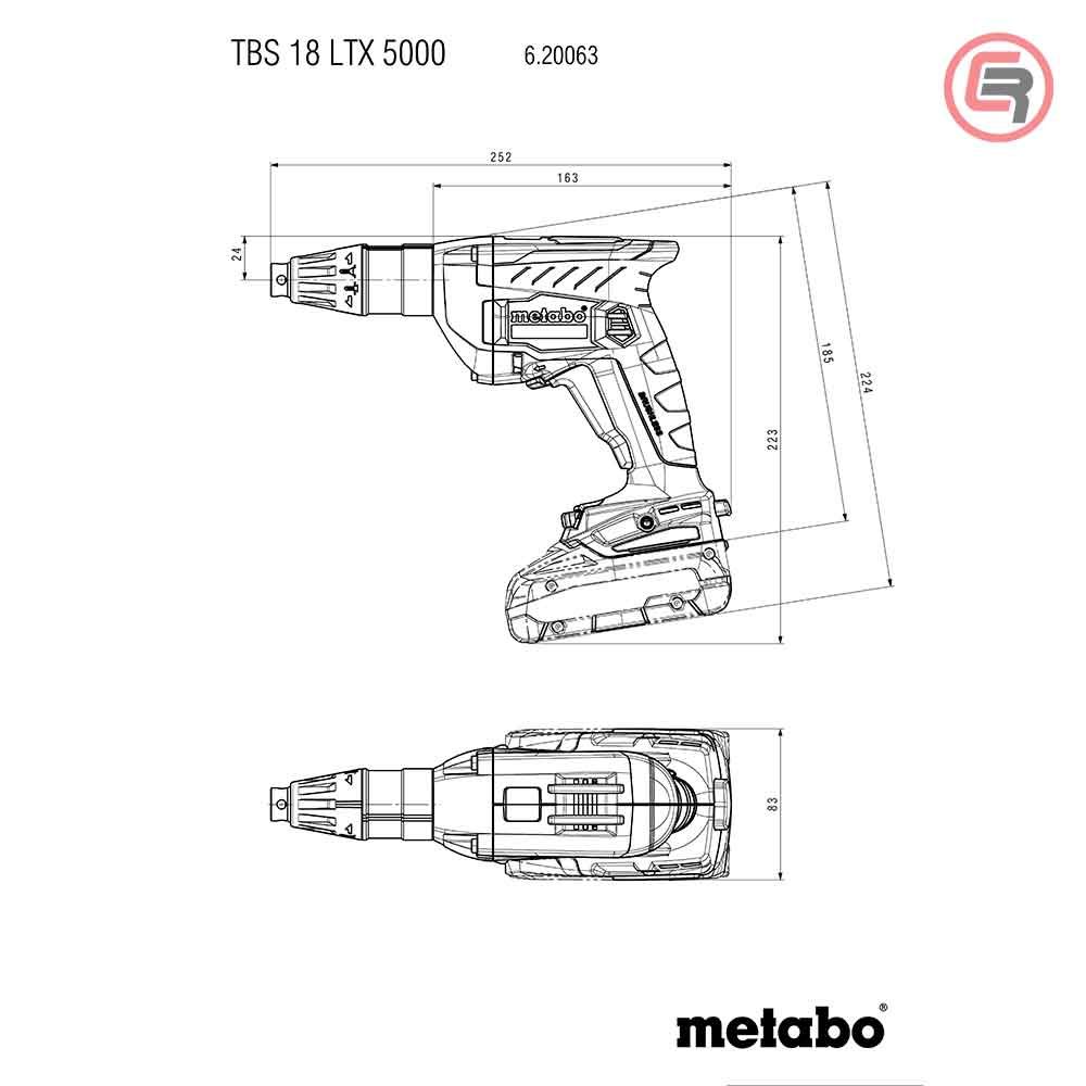 Metabo Odvijač Aku TBS 18 LTX BL 5000 (bez baterija i punjača) + metaBOX – 620063840 slika 4
