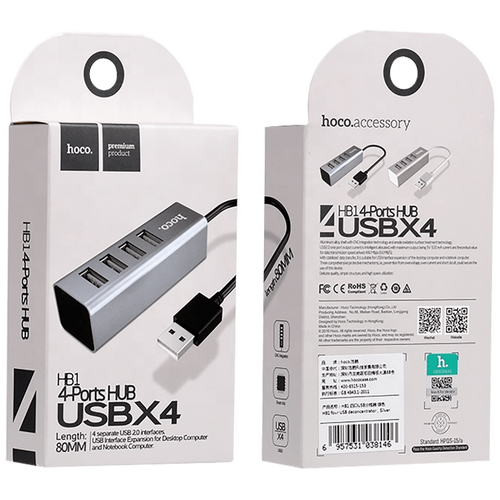 hoco. konverter HUB USB2. to 4 x USB2.0 - HB1 slika 2