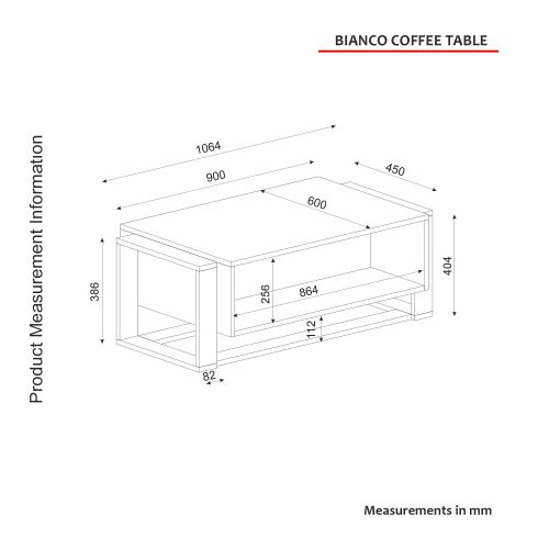 Bianco - White, Gold White
Gold Coffee Table slika 8