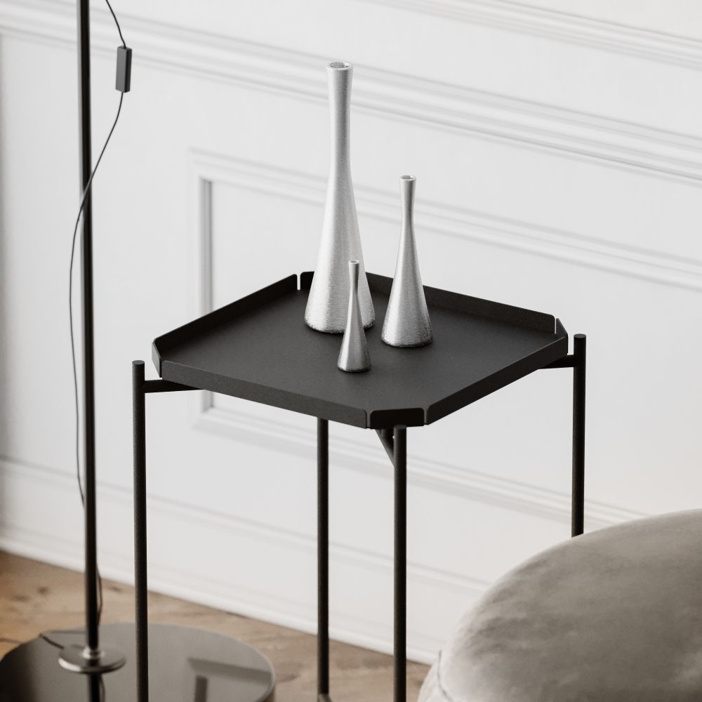 Kafa stol Shb-008 - Crni metalni stol slika 3