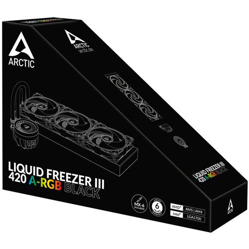 Liquid Freezer III 420 A-RGB Black CPU Water Cooler slika 4