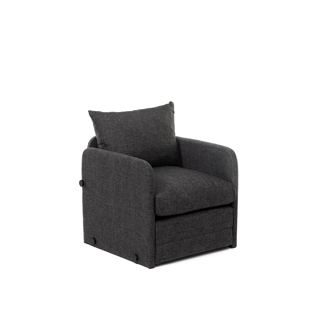 Saga Single - Tamno Siva Sofa na Razvlačenje za Jednu Osobu slika 5