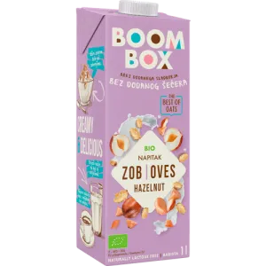 Boom Box Bio napitak od zobi s lješnjacima 1l-KRATAK ROK