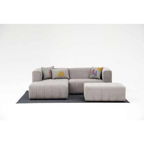 Atelier Del Sofa Kutna garnitura, Beyza Mini Left - Light Grey slika 1