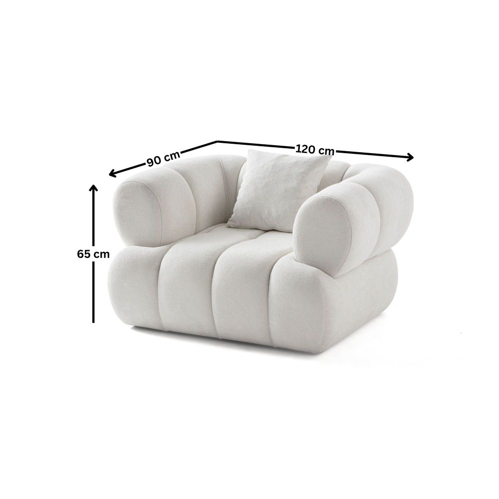 Wing Chair Petra - Bijela slika 6
