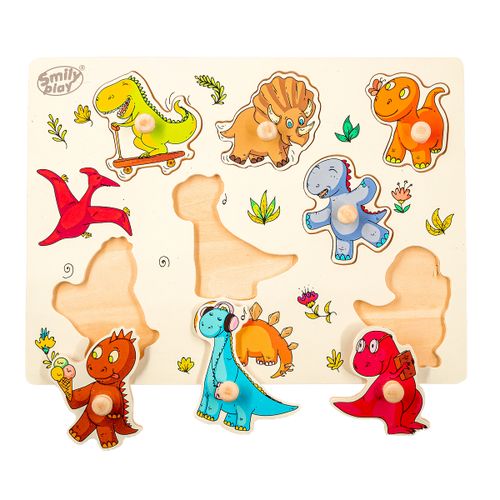 Smily Play drvene puzzle Dinosaur slika 1