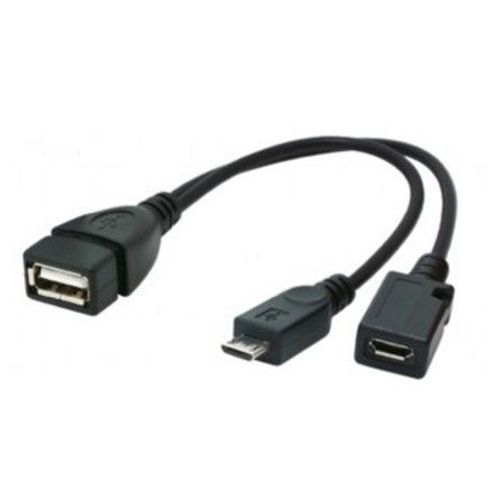 A-OTG-AFBM-04 Gembird USB OTG AF + Micro BF to Micro BM cable, 0.15 m slika 1