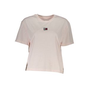 TOMMY HILFIGER PINK WOMEN'S SHORT SLEEVE T-SHIRT