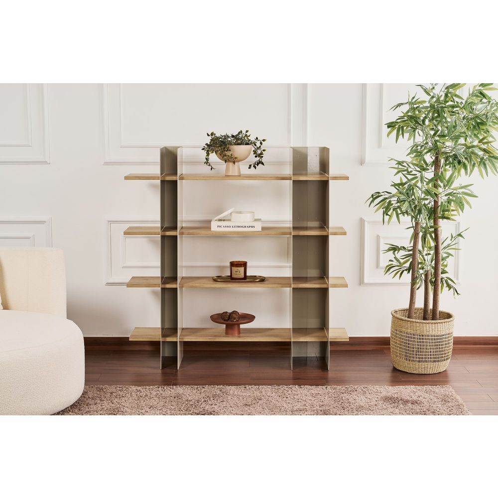Shb-017-B Taupe Polica za Knjige slika 1