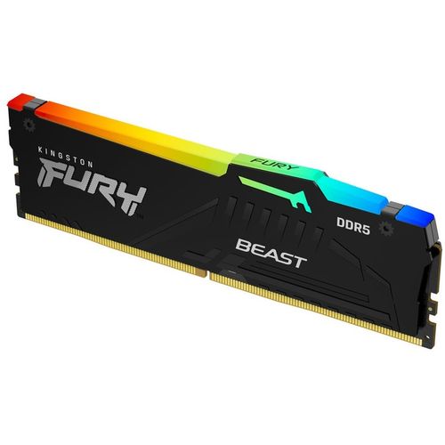 KINGSTON DIMM DDR5 16GB 6400MT/s KF564C32BBEA-16 FURY Beast Black RGB EXPO slika 3