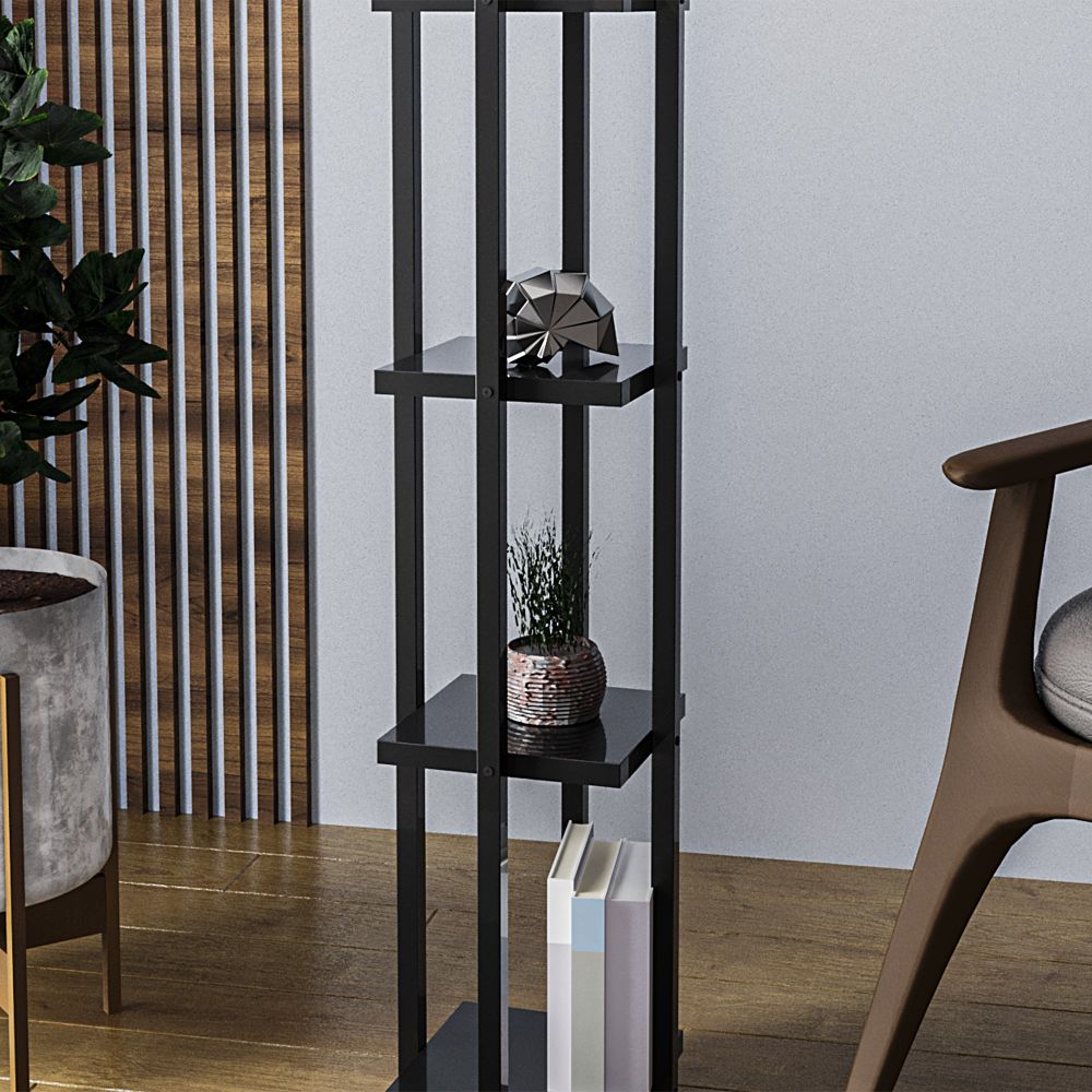 Stojeća Lampa s Policama - 8111 Crna slika 4