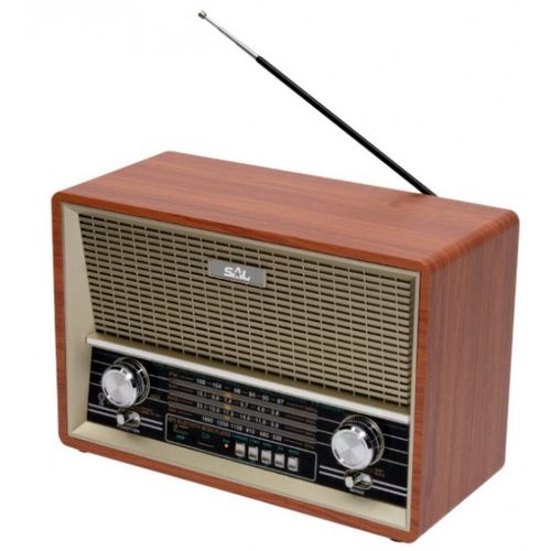 Retro radio prijemnik RRT4B 2x4W, 3,5mm, USB, microSD, Bluetooth, baterija 1300mAh  FO slika 1