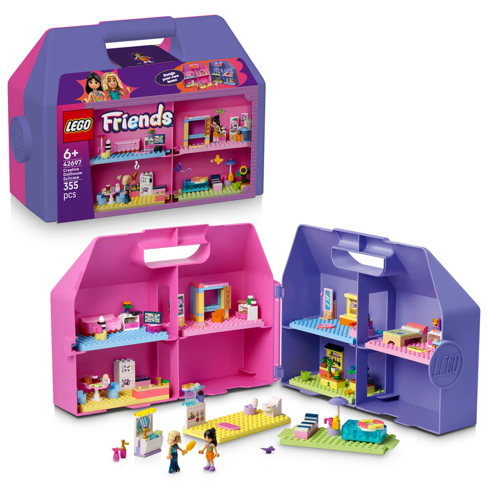 LEGO® Friends 42697 kreativni kufrić i kućica za lutke slika 1