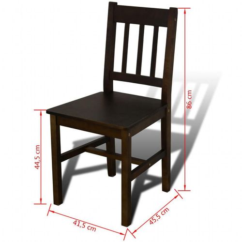 Blagovaonski namještaj 1 smeđi drveni stol 4 stolice slika 3
