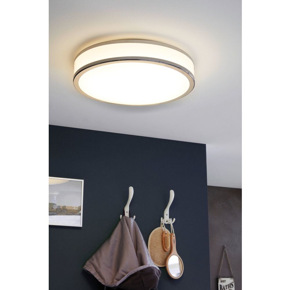 Eglo Palermo 2 Plafonjera LED 24W, 2600lm, Promjer 410mm, Krom/Bijela slika 5