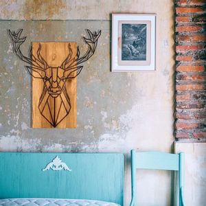 Deer Black
Walnut Decorative Wooden Wall Accessory