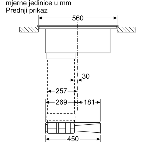 Bosch ugradbena ploča s integriranom napom PIE611B15E slika 23