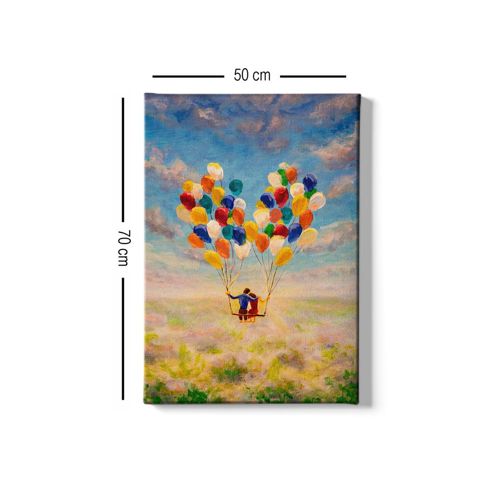 Šareno Dekorativno Platno '103 Multicolor' (50 x 70 cm) slika 3