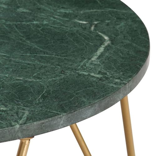 Stolić za kavu zeleni 65x65x42 cm pravi kamen mramorne teksture slika 18