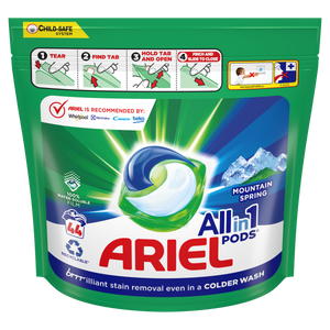 Ariel kapsule tekućeg deterdženta za pranje rublja Mountain Spring All-in-1 PODS, 44 pranja