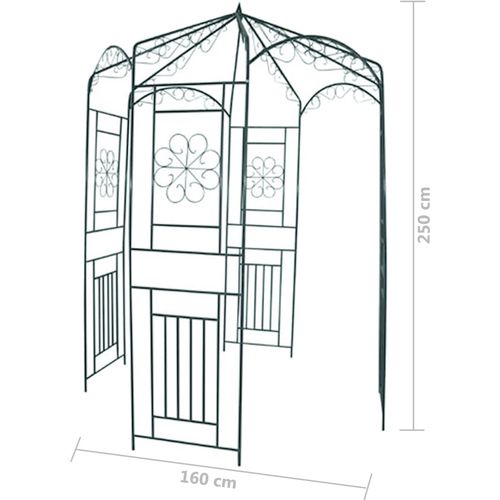 Vrtni luk 250 cm tamnozeleni slika 20