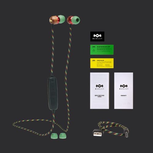 House of Marley In-ear slušalice Smile Jamaica Wireless 2, Rasta slika 8