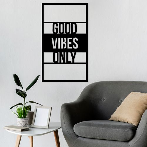 Wallity Metalna zidna dekoracija, Good Vibes Only slika 2