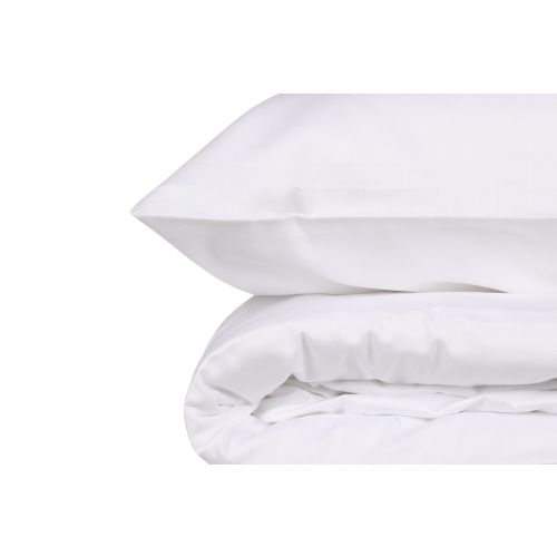 Elegant - Beli Premium Satenski Set Pokrivača za Duvet slika 4