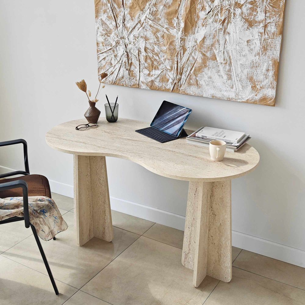 Infini - Travertine Radni Sto slika 1