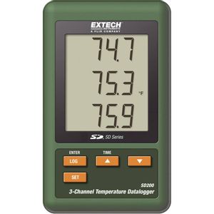 uređaj za pohranu podataka temperature Extech SD200 Mjerena veličina temperatura -100 do 1300 °C
