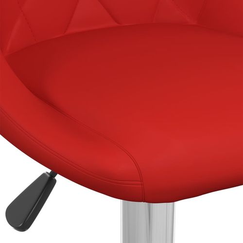 Barski stolci od umjetne kože 2 kom crvena boja vina slika 8