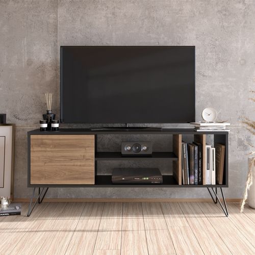 Woody Fashion Polica za TV MISTICO 140, Mistico (140) - Walnut, Black slika 2