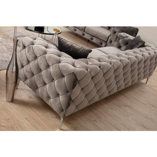 Atelier Del Sofa Dvosjed, Antracit, Como 2 Seater - Anthracite slika 4