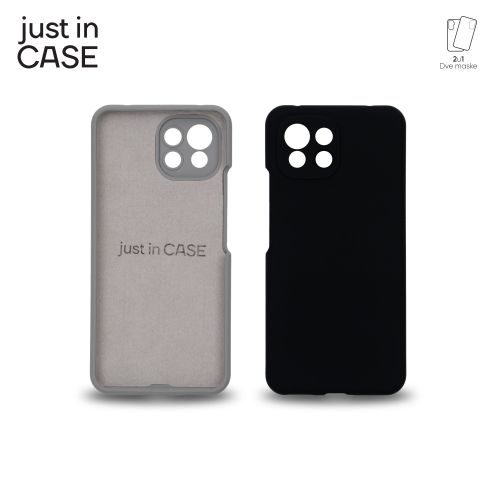 2u1 Extra case MIX PLUS paket CRNI za Mi11 Lite 5G slika 3