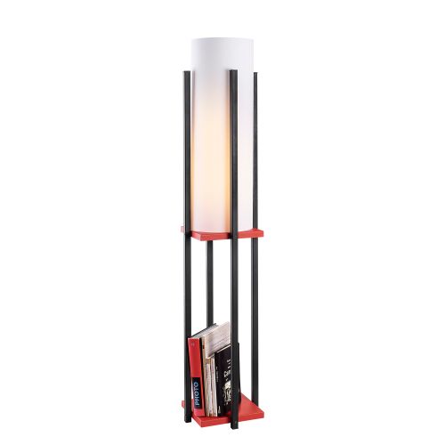 Podna lampa u crno-crvenoj boji, model 7131 slika 3