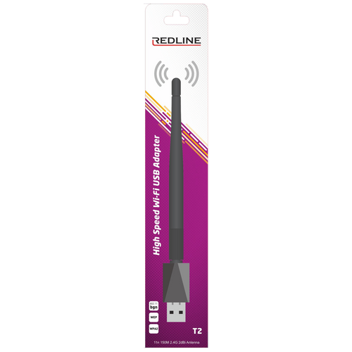 REDLINE Wi-Fi mrežna kartica, USB, 2.4 GHz, 2 dB, 150 Mbps, RT7601 - T2 WiFi antena slika 4